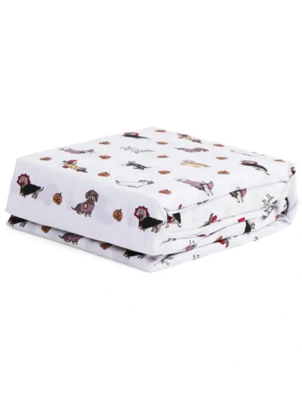 Cynthia Rowley Halloween Dachshund Dogs Queen Sheet Set New